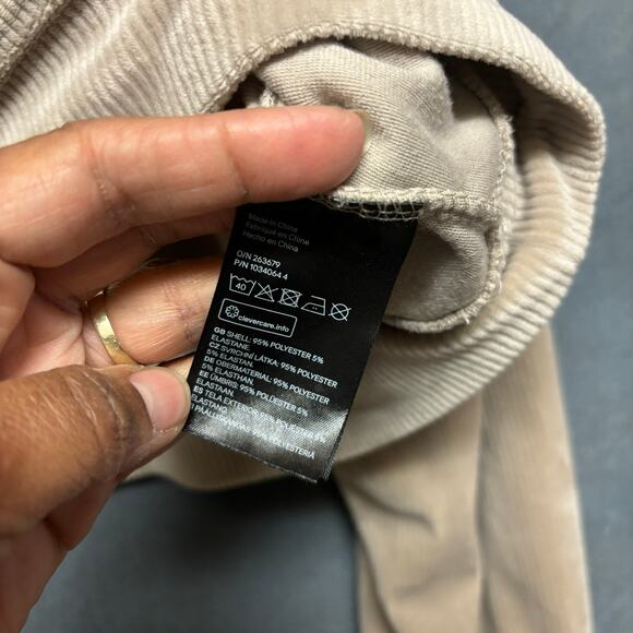 Divided Velvet Ribbed Cropped Sweater Crewneck Corduroy Womens Small Preppy Y2K - Picture 5 of 9